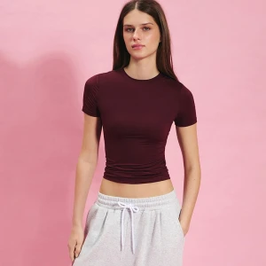 Dopasowana koszulka ULTRAFLEX bordowa House