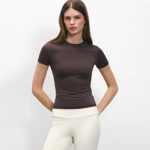 Dopasowana koszulka ULTRAFLEX brązowa House