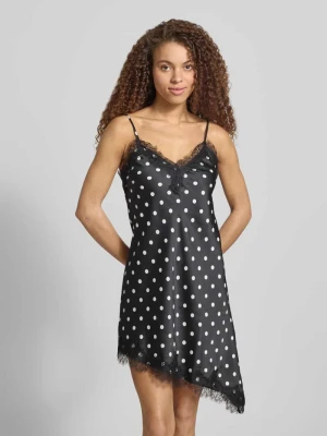 Dopasowana satynowa sukienka z koronką model 'BELLA' Only