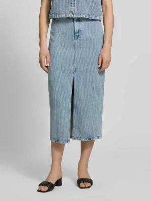 Dopasowana spódnica jeansowa z czystej bawełny model 'GATJE' HUGO