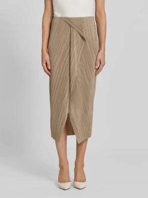 Dopasowana spódnica midi z aplikacją z metką Calvin Klein Womenswear