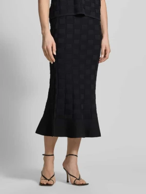 Dopasowana spódnica midi z mieszanka wiskozy model 'Foppy' Boss