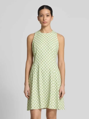 Dopasowana sukienka casual z nadrukiem allover model 'Kaseli-1' HUGO