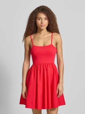 Dopasowana sukienka casualowa z czystej bawełny Tommy Jeans