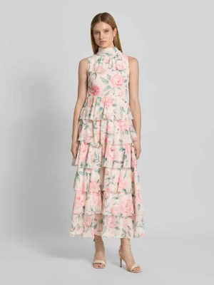 Dopasowana sukienka casualowa z falbanami model 'FELICIA' Vero Moda