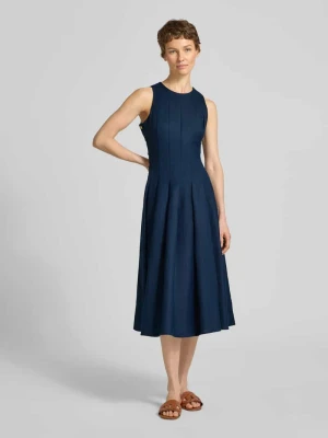 Dopasowana sukienka casualowa z lnem i dodatkiem wiskozy Tommy Hilfiger