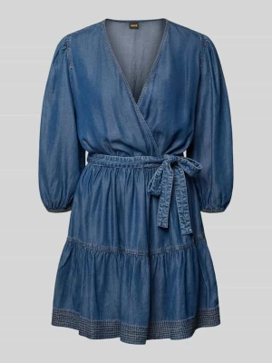 Dopasowana sukienka casualowa z lyocellu Model 'C_DARDY' Boss Orange