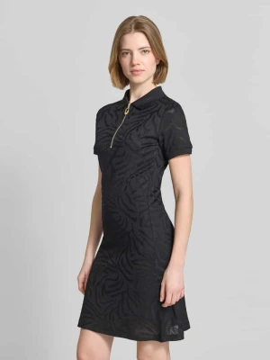 Dopasowana sukienka casualowa z mieszanki wiskozy model 'NOFINA_1' HUGO