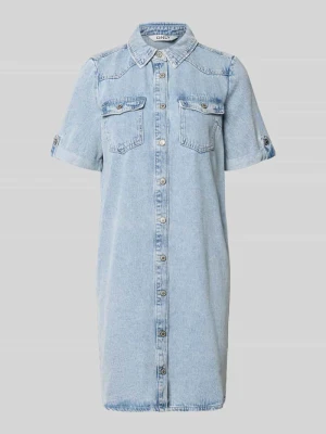 Dopasowana sukienka jeansowa z mieszanki bawełny i wiskozy model 'LISA' Only