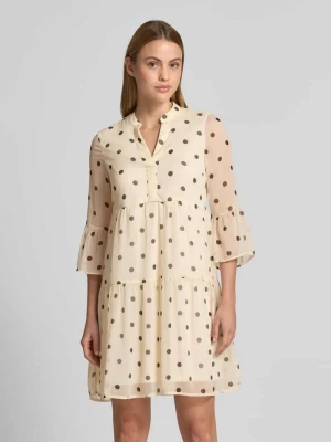 Dopasowana sukienka mini z dekoltem w serek model 'SMILLA' Vero Moda