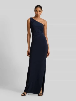 Dopasowana sukienka wieczorowa z wycięciem na jedno ramię Lauren Ralph Lauren