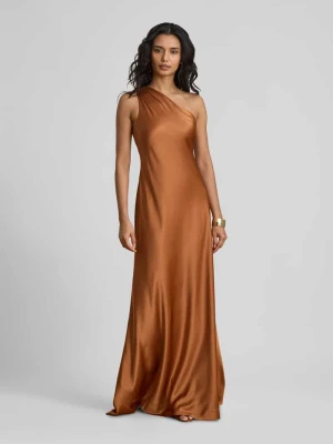 Dopasowana sukienka wieczorowa z wycięciem na jedno ramię Lauren Ralph Lauren