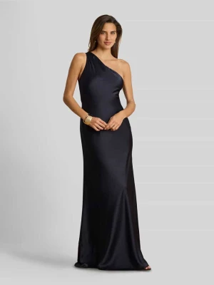 Dopasowana sukienka wieczorowa z wycięciem na jedno ramię Lauren Ralph Lauren
