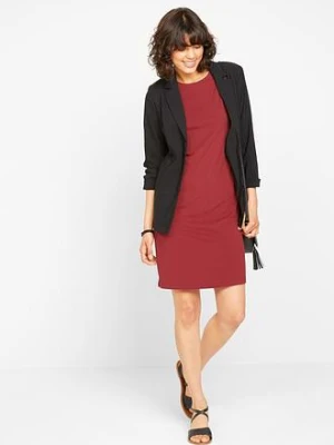 Dopasowana sukienka z dżerseju (2 szt.) bonprix