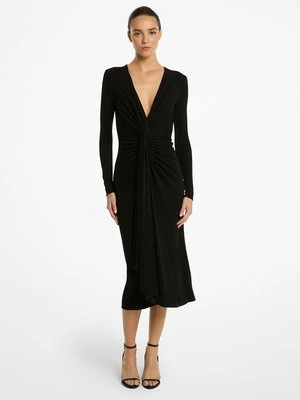 Dopasowana sukienka z matowej krepy MICHAEL KORS COLLECTION