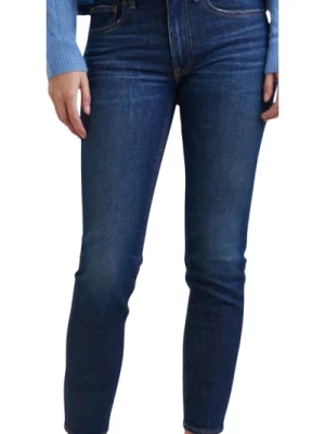 Dopasowane jeansy o średnim staniku do kostek Polo Ralph Lauren