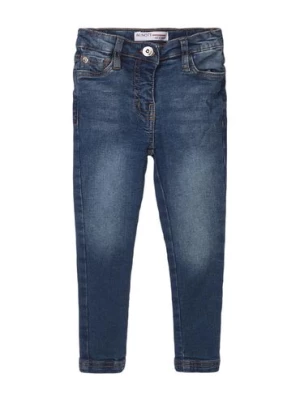 Dopasowane spodnie jeansowe z kieszeniami dla dziewczynki Minoti