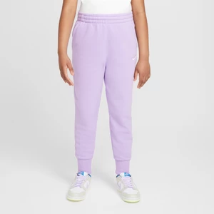 Dopasowane spodnie z wysokim stanem dla dużych dzieci (dziewcząt) Nike Sportswear Club Fleece (szerszy rozmiar) - Fiolet