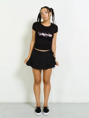 Dopasowany czarny top Local Heroes