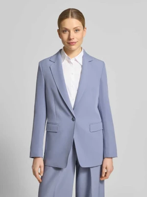 Dopasowany długi żakiet z kołnierzem z połami model „JABLA3” Boss Orange