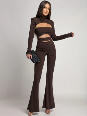 Dopasowany kombinezon 2w1 ARAMI - czekoladowy  magmac 