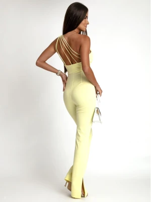 Dopasowany kombinezon na ramiączkach SONNY - cytrynowy  magmac 