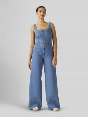 Dopasowany kombinezon z czystej bawełny model 'AUDRA SEAMED' Levi's Jeansowy niebieski
