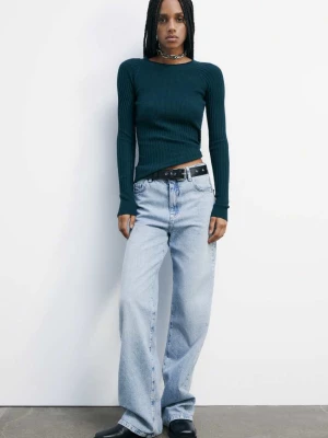 Dopasowany prążkowany sweterek „ESSENTIAL” PATRIZIA PEPE