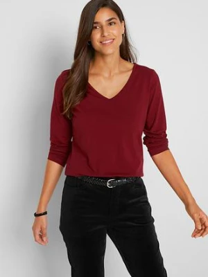 Dopasowany shirt z długim rękawem (2 szt.) bonprix