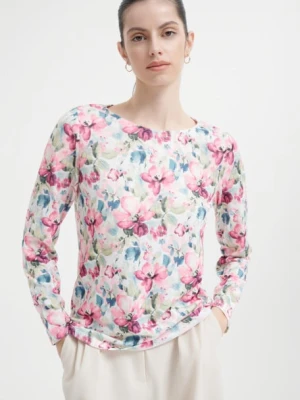 Dopasowany sweter z kwiatowym motywem Greenpoint