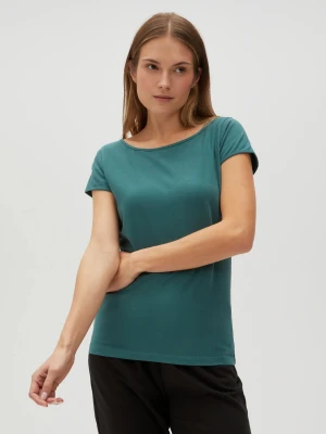 Dopasowany t-shirt zielony Moodo