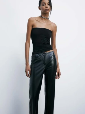 Dopasowany top bandeau z dzianiny PATRIZIA PEPE