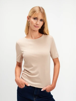 Dopasowany top w prążek Top Secret