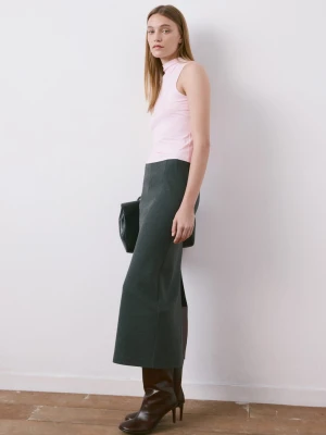 Dopasowany top z półgolfem blady róż - Kobieta - - MANGO