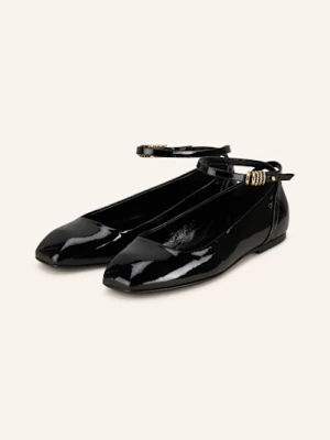 Dorothee Schumacher Baleriny Glossy Shine schwarz
