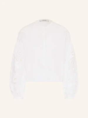 Dorothee Schumacher Bluzka Embroidered Beauty Z Koronką Ażurową weiss