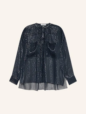 Dorothee Schumacher Bluzka Jedwabna Shimmering Shine blau