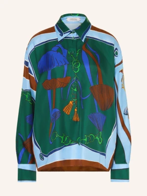 Dorothee Schumacher Bluzka Koszulowa Cosmic Funghi Z Jedwabiu gruen