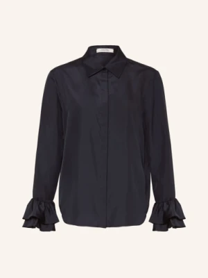 Dorothee Schumacher Bluzka Playful Volumes Z Jedwabiu Z Falbanami blau