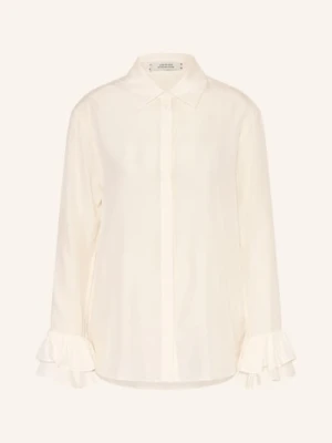 Dorothee Schumacher Bluzka Playful Volumes Z Jedwabiu Z Falbanami weiss