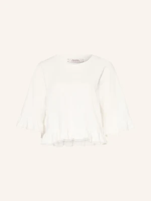 Dorothee Schumacher Bluzka Soft Volume Z Koronką I Rękawami 3/4 weiss