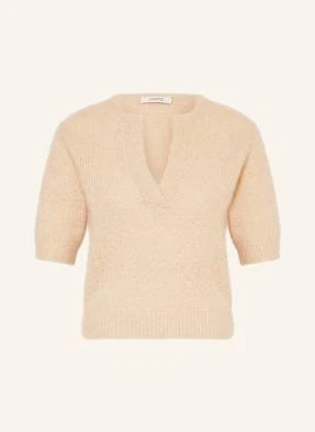 Dorothee Schumacher Dzianinowa Koszulka Luxury Love Z Kaszmiru beige