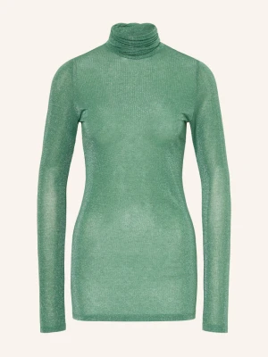 Dorothee Schumacher Golf Soft Shimmer Z Brokatową Przędzą gruen MIĘTOWY