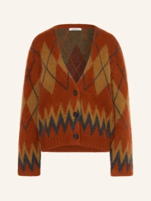 Dorothee Schumacher Kardigan Argyle Statements Z Kaszmirem orange