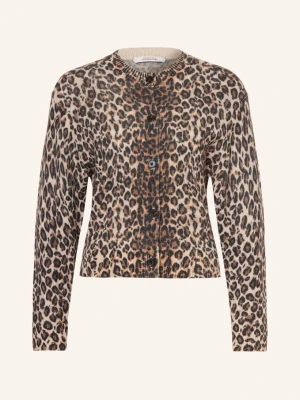 Dorothee Schumacher Kardigan Leopard Statements Z Kaszmirem beige
