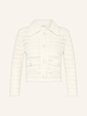 Dorothee Schumacher Kardigan Precise Pointelle Z Rękawami 3/4 weiss