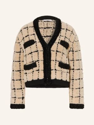 Dorothee Schumacher Kardigan Timeless Chic Z Alpaki I Przędzy Z Brokatem beige