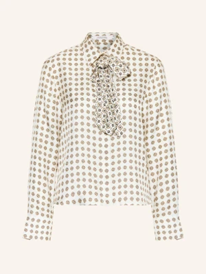 Dorothee Schumacher Koszula Z Jedwabiu Ze Zdejmowaną Wstążką weiss