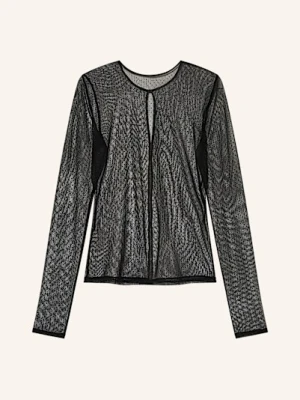 Dorothee Schumacher Koszulka Z Długim Rękawem Lace Enchantment Z Koronki schwarz