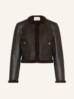 Dorothee Schumacher Kurtka Skórzana Soft Touch Dwustronna braun